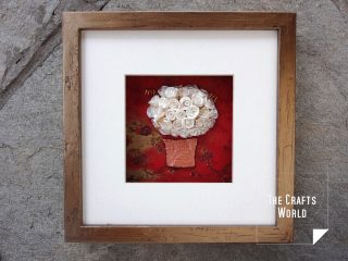 Shadow box - Basket of roses