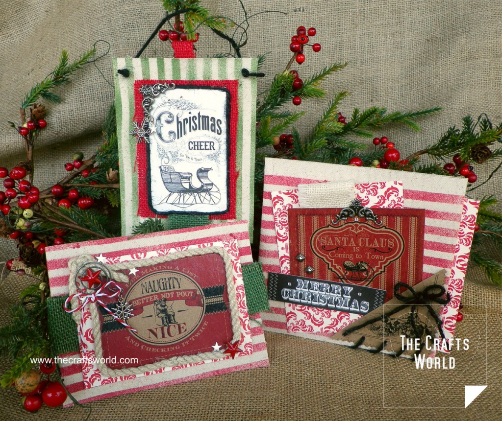 Christmas card and pockets