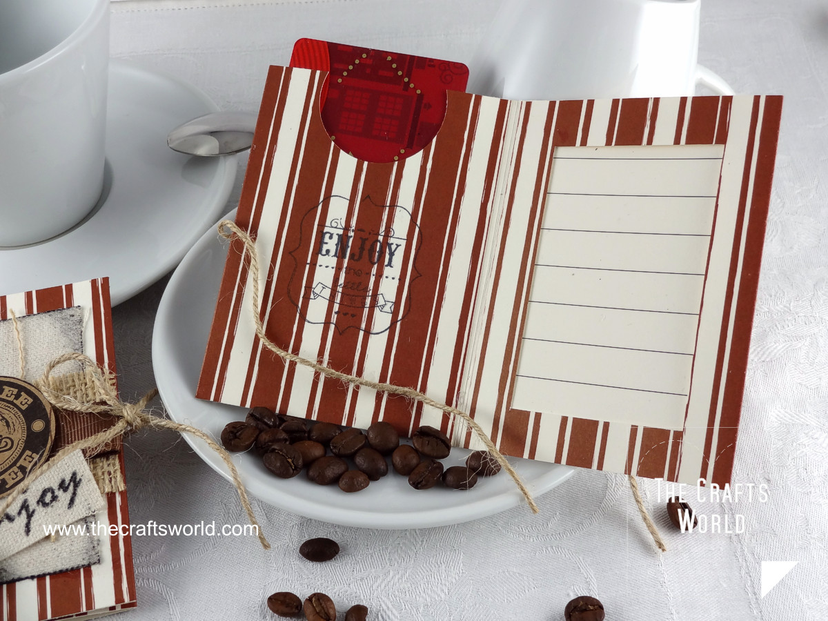 Coffee gift card holders detail