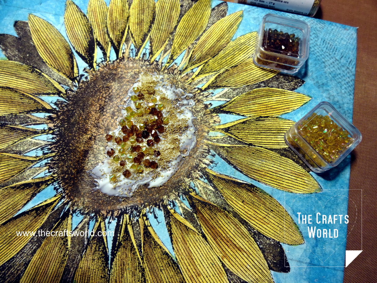 Sunflower canvas book cover 5