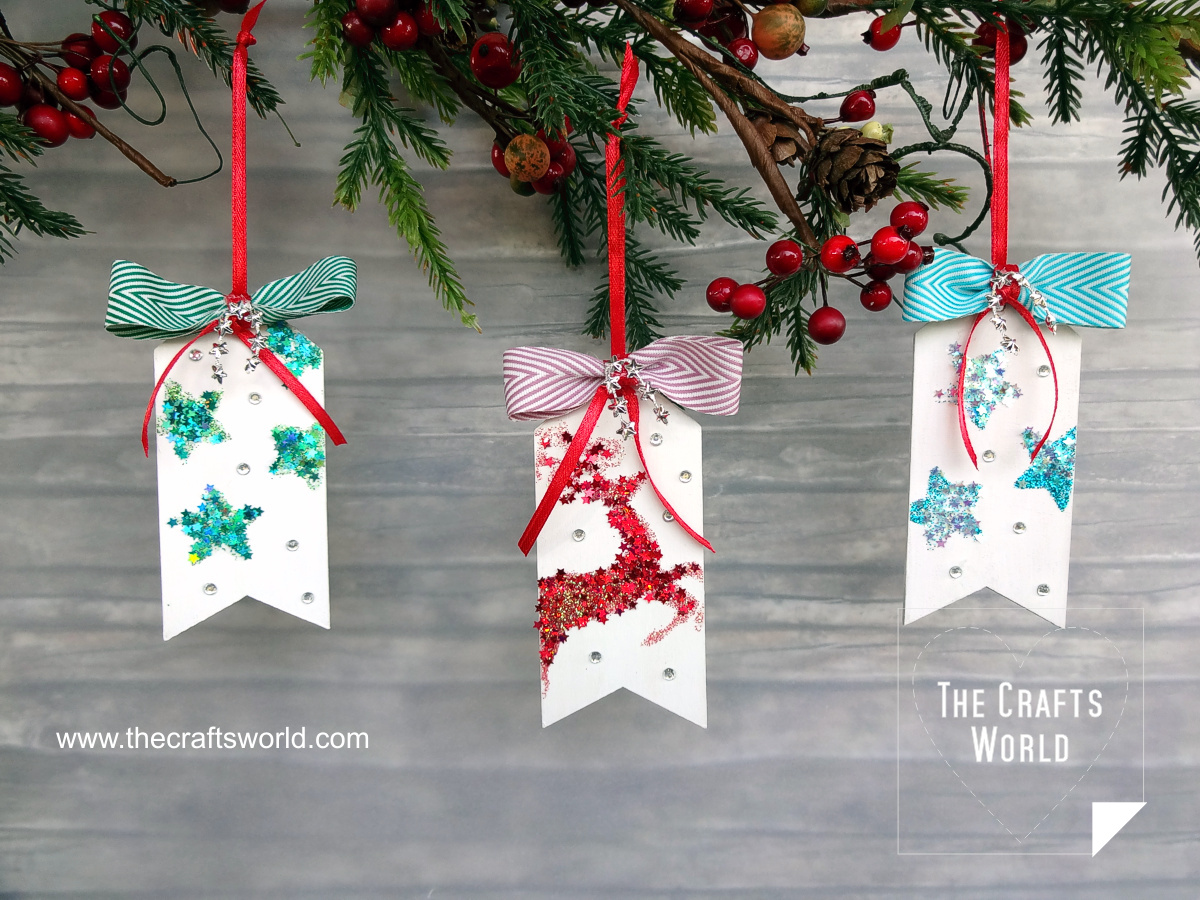 Christmas wooden tags
